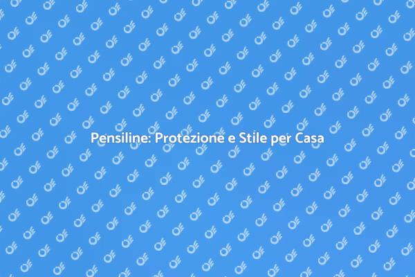 Pensiline: Design e Protezione per Esterni