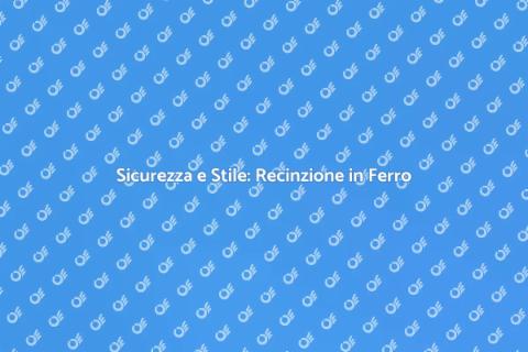 Recinzione in Ferro Battuto Elegante