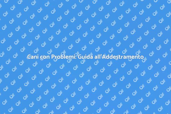 Addestramento Efficace per Cani Problematici