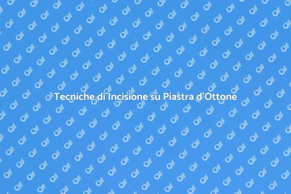 Incisione su Piastra d'Ottone: Arte e Creatività