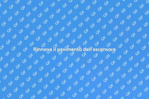 Adeguamento pavimento ascensore