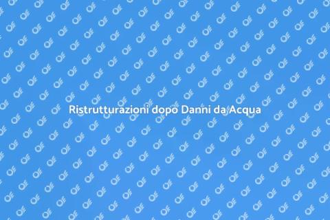 Appaltatori Danni Acqua: Ristrutturazioni
