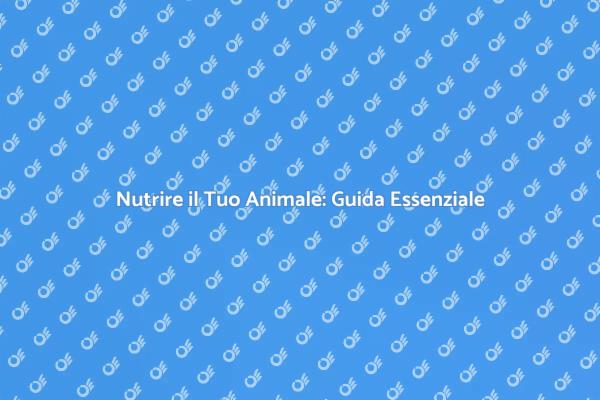 Nutrizione: Fondamentale per il Benessere
