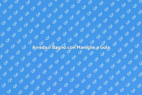 Mobile Bagno con Maniglie a Gola