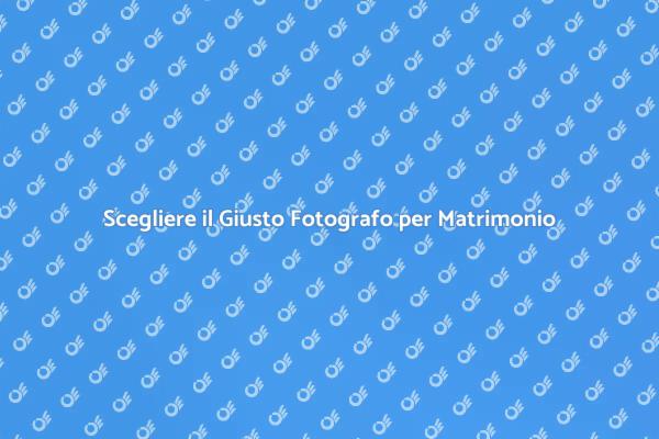 Cattura il Tuo Matrimonio con Esperti