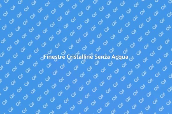 Tecniche Efficaci per Finestre Pulite