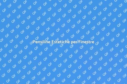 Pensilina per Finestre in Vetro