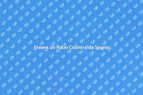 Guida all'Installazione di un Patio