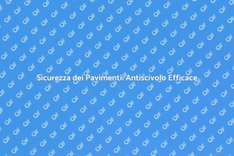 Protezione Antiscivolo per Pavimenti