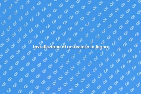 Montare un recinto di legno: guida pratica