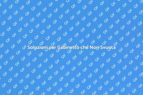 Gabinetto che Non si Svuota? Ecco Come