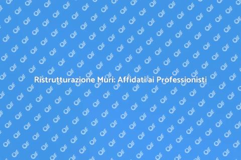 Riparazioni Muri: Ristrutturazione Facile