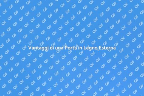 Porta in Legno Esterna: Design Unico