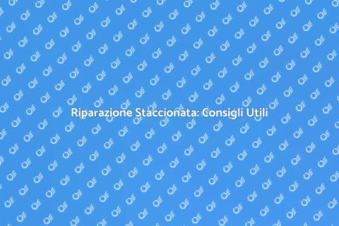 Riparare Staccionata: Guida Pratica