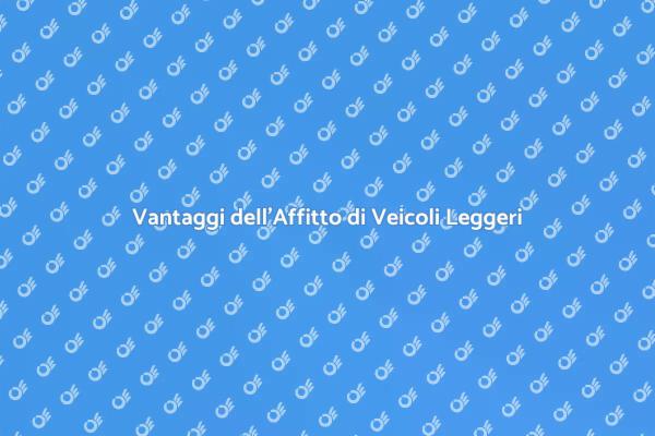 Perché Scegliere un Veicolo Commerciale Leggero