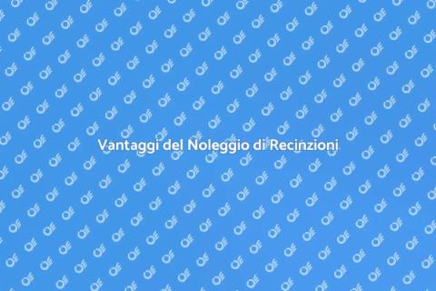 Noleggiare Recinzioni: Vantaggi e Utilizzi