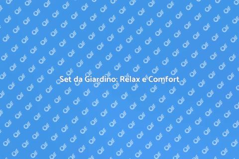 Set da Giardino in Legno e Tessuto