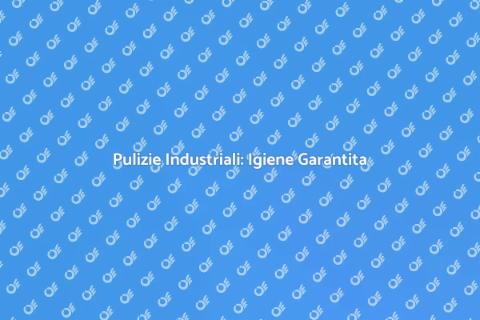 Pulizie Industriali: Sicurezza e Igiene