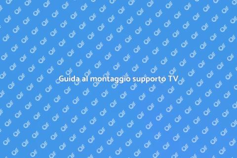 Montare supporto TV da parete