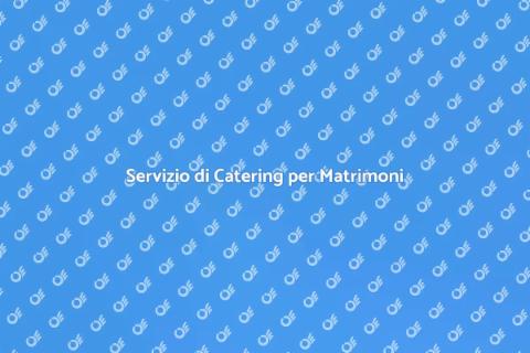 Food Beverage Matrimonio di Alta Qualità