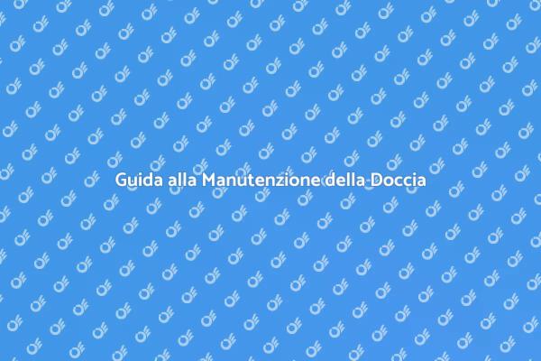 Manutenzione della Doccia: Ecco Come Fare