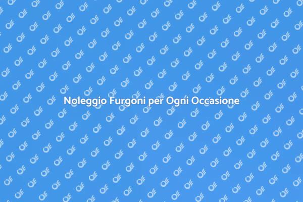 Furgone: Soluzione Ideale per Trasporti