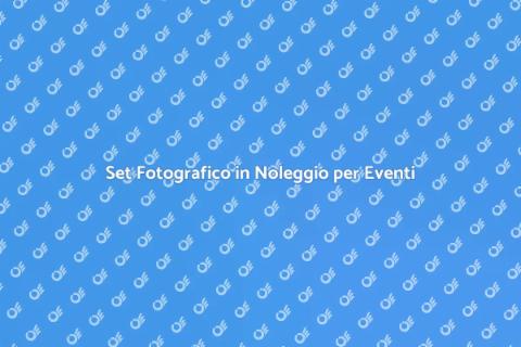 Noleggio Set Fotografico Professionale