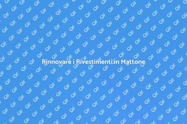 Riparazione e Rinnovo dei Mattoni