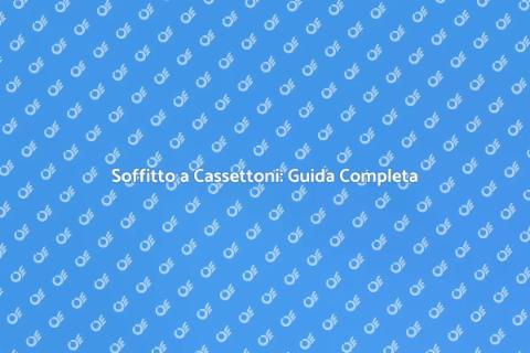 Montare Soffitto a Cassettoni