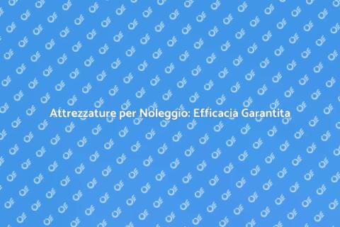 Noleggiare Attrezzature per il Movimento