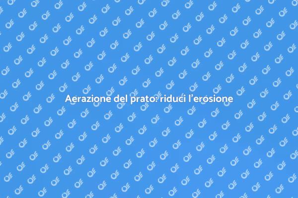 Aerazione efficace per un prato sano