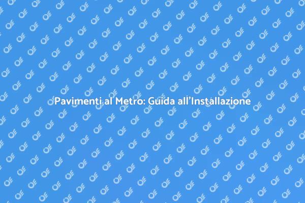 Ristrutturare con Pavimento al Metro