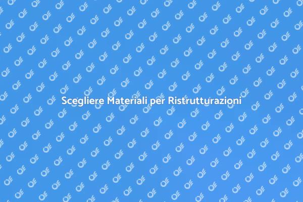 La Scelta dei Materiali da Costruzione