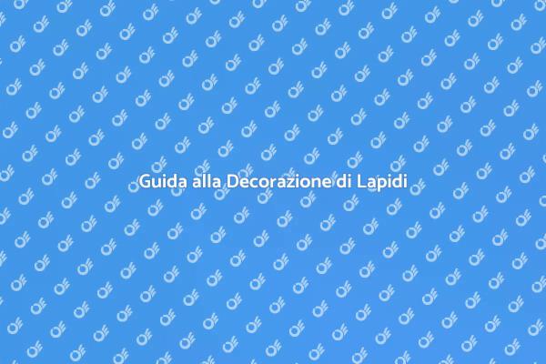 Onorare i Ricordi: Decorare una Lapide