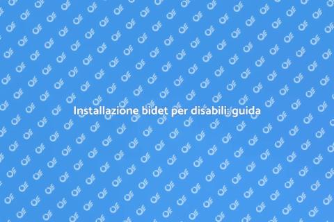 Bidet per disabili: installazione facile