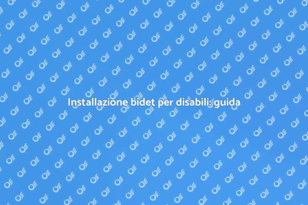 Bidet per disabili: comfort e dignità