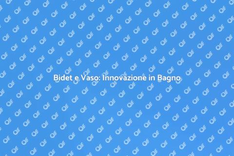 Vaso Bidet Termoidraulico: Comfort Unico
