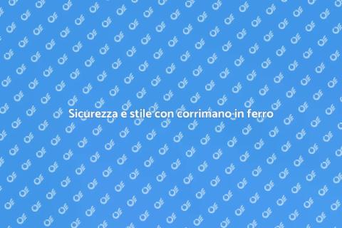 Corrimano in ferro per scale eleganti