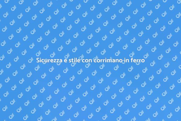 Eleganza nelle scale con corrimano in ferro
