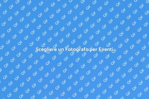 Fotografo per Eventi Temporanei