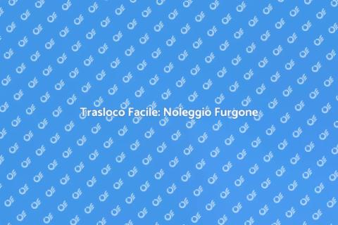 Noleggio Furgone con Portapacchi
