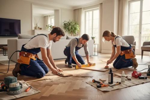 Riparazione del pavimento: come trovare posatori di pavimenti