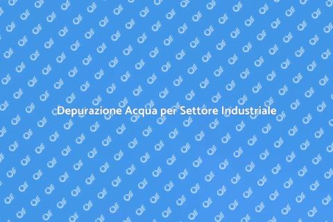 Depuratore d'Acqua Industriale