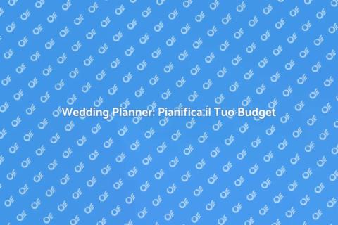 Consulenza Wedding Planner: Budget Perfetto