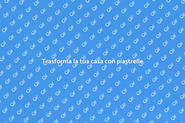 Ristrutturazione con servizio di piastrellatura
