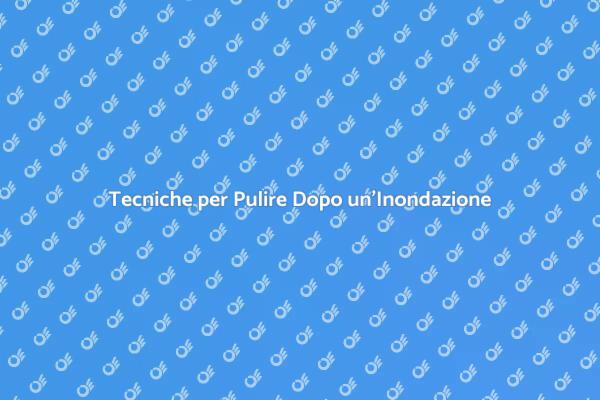 Come Pulire Dopo un'Inondazione