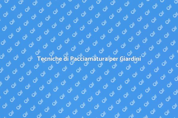 Pacciamatura per un Giardino Fiorente