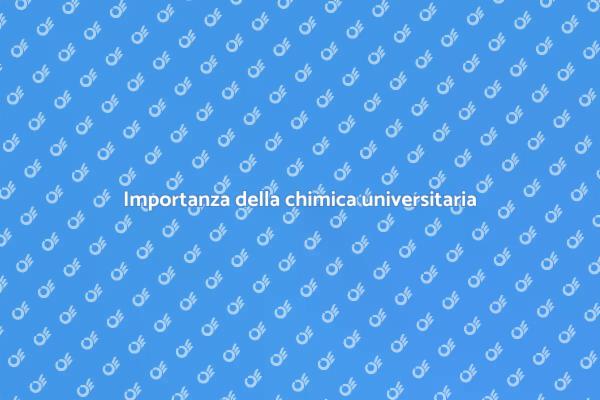 Chimica: Opportunità e Futuro
