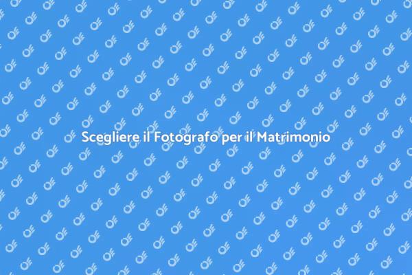 Fotografo Matrimonio: Cosa Sapere