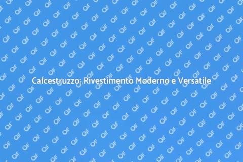 Rivestimento Pavimento in Calcestruzzo
